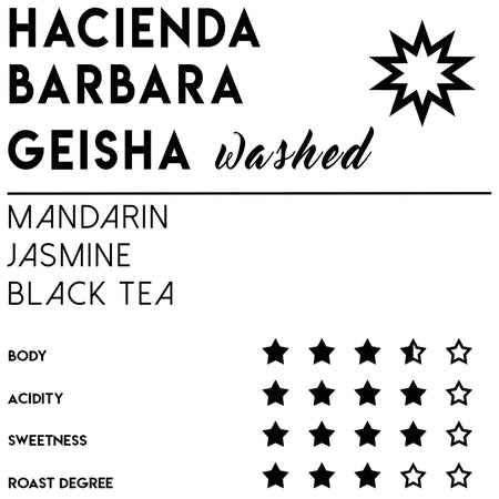 Panama Geisha Coffee - Hacienda Barbara Washed