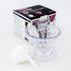 Hario V60 01 - Clear Plastic - Meebz Coffee Roasters