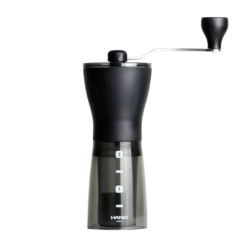 Hario Mini Coffee Hand Grinder, Mill Plus - Transparent Black
