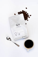 Hario V60 Starter Pack: White Dripper + Filter Papers + 100g Coffee