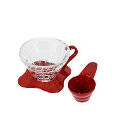 Hario V60 01 - Red Glass - Meebz Coffee Roasters